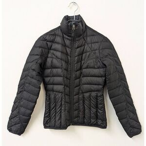 Womens Athleta Black Down Puffer Jacket Coat XXS